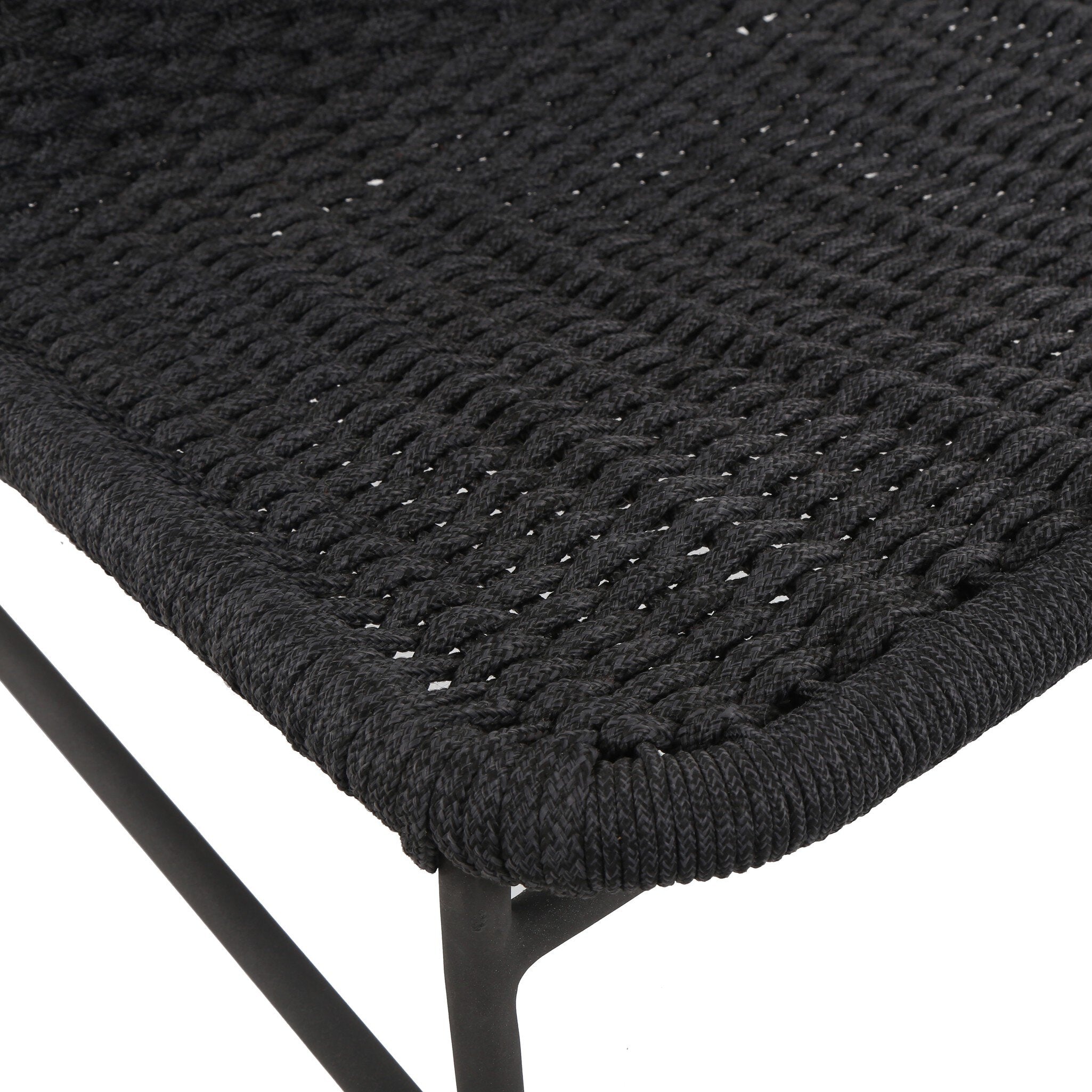Four Hands Bruno Outdoor Chair — Dark Grey Rope-Bronze