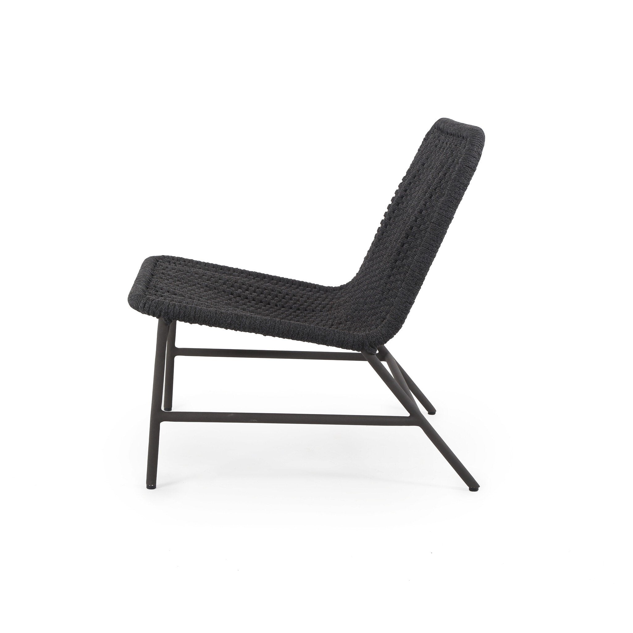 Four Hands Bruno Outdoor Chair — Dark Grey Rope-Bronze
