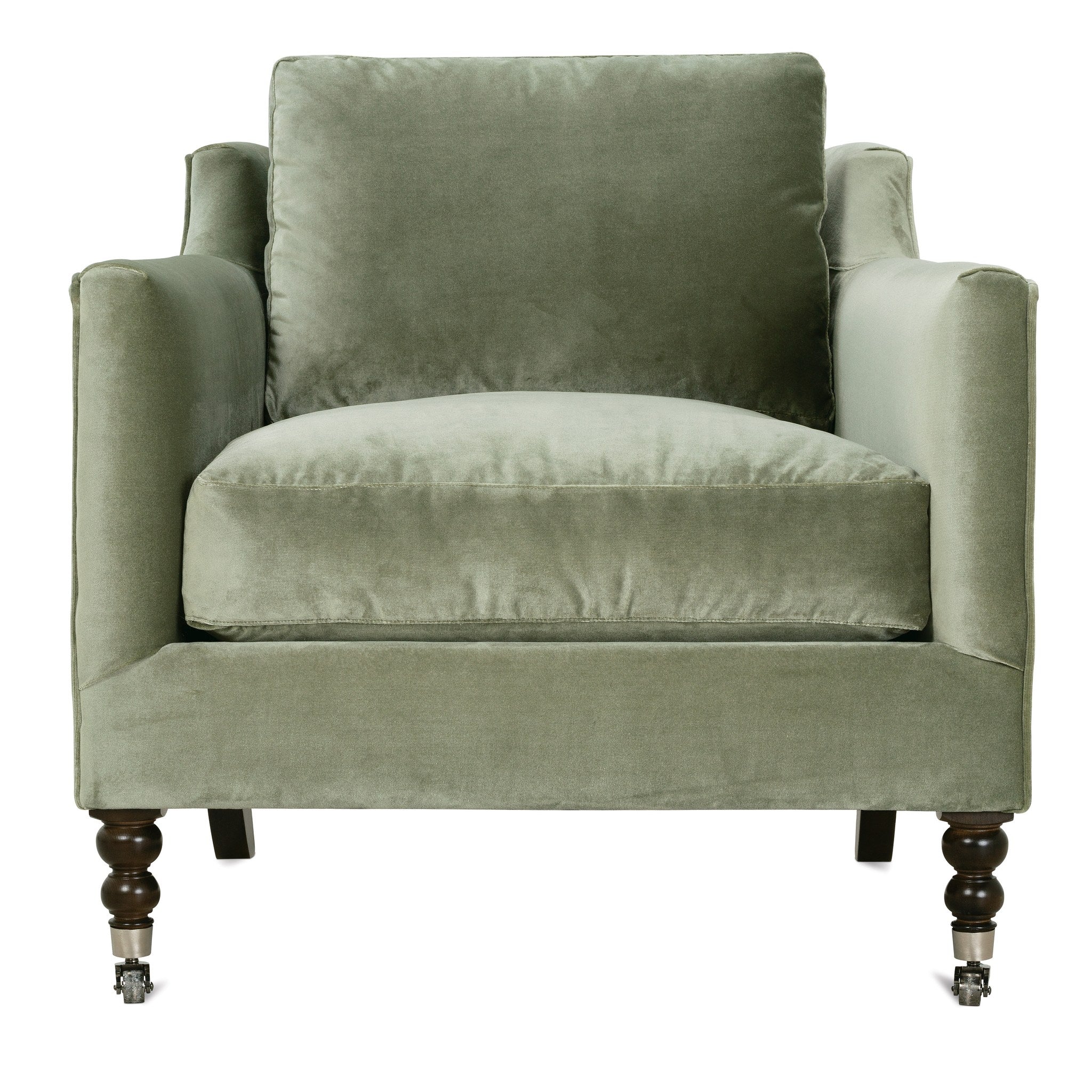 Rowe Furniture Madeline Chair — Antiqued Moss Velvet