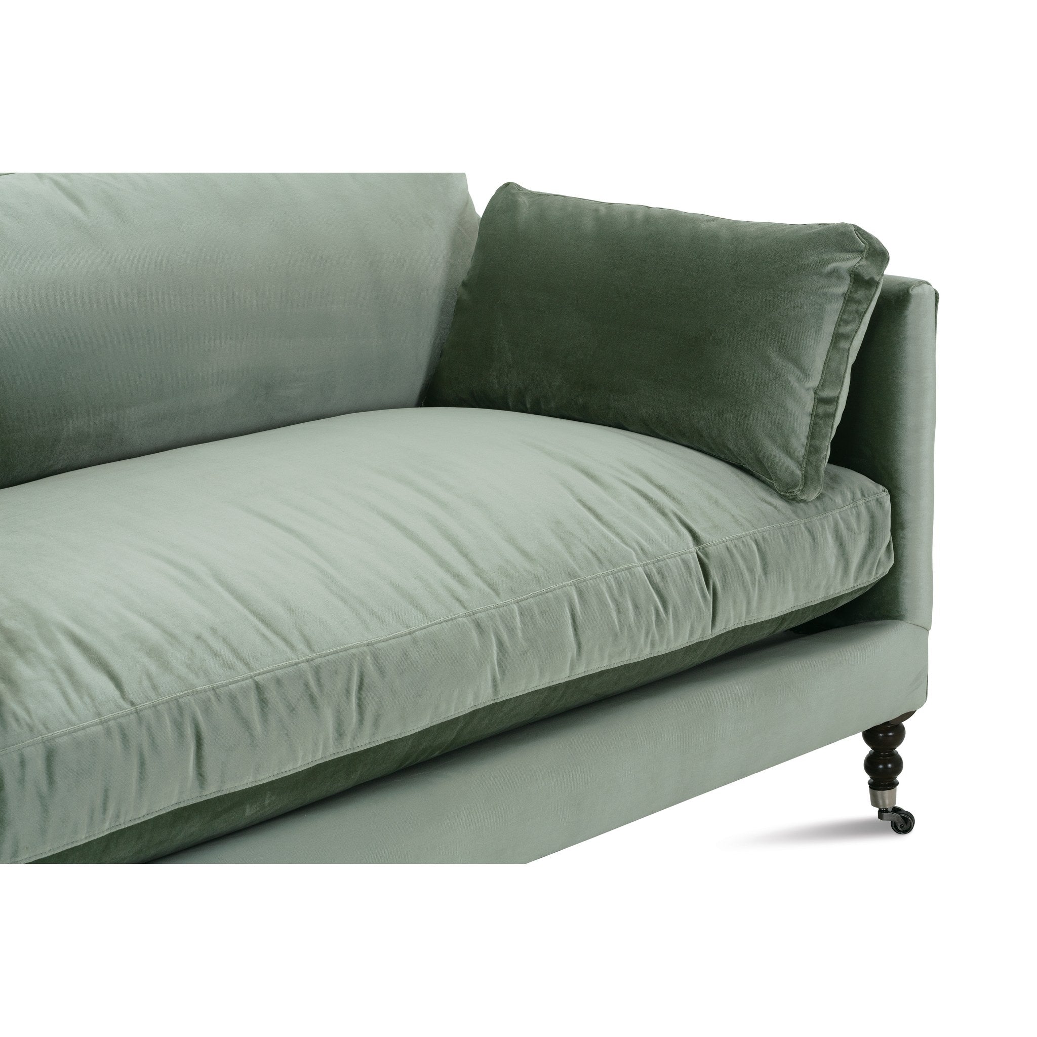 Rowe Furniture Madeline Sofa — 71" — Antiqued Moss Velvet