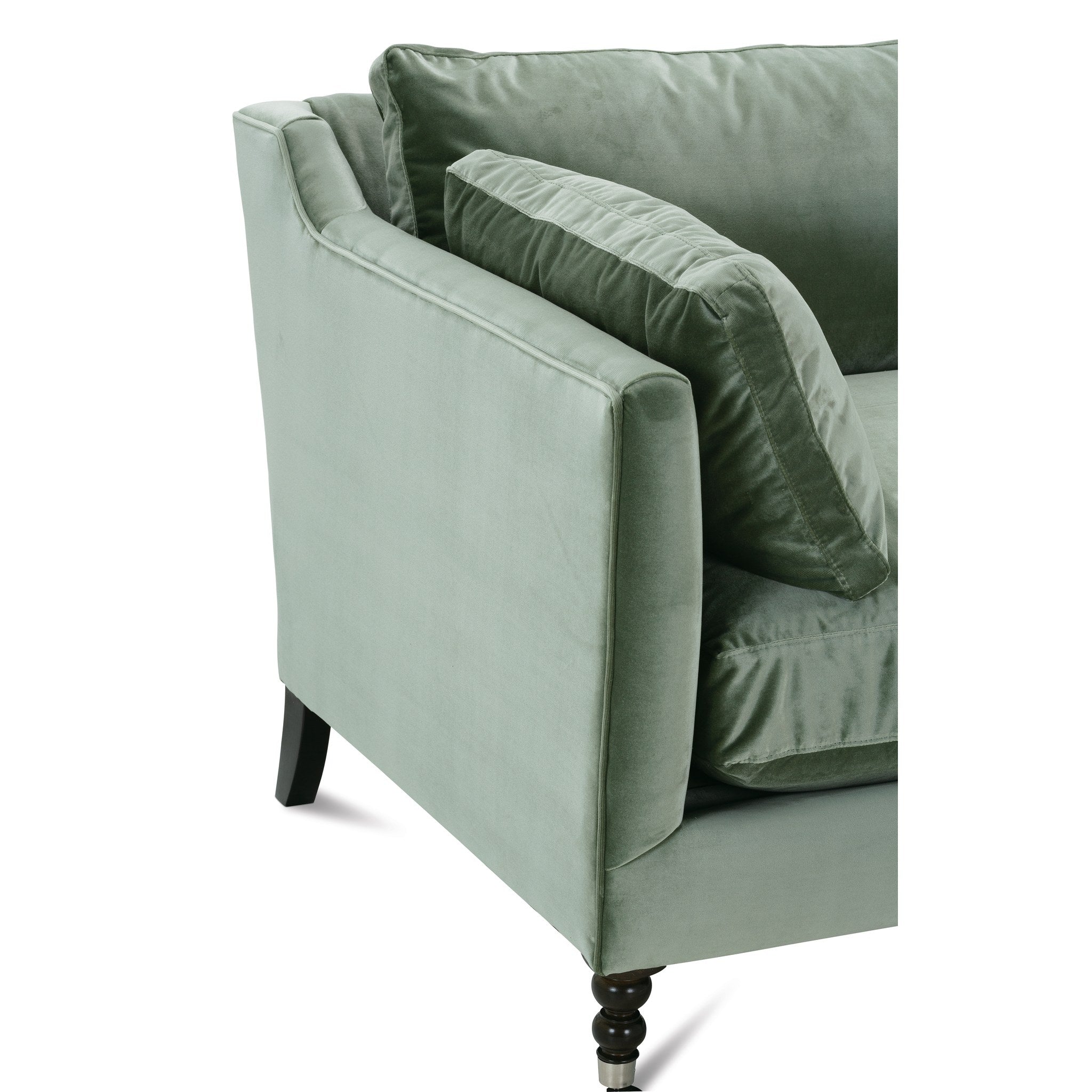 Rowe Furniture Madeline Sofa — 71" — Antiqued Moss Velvet