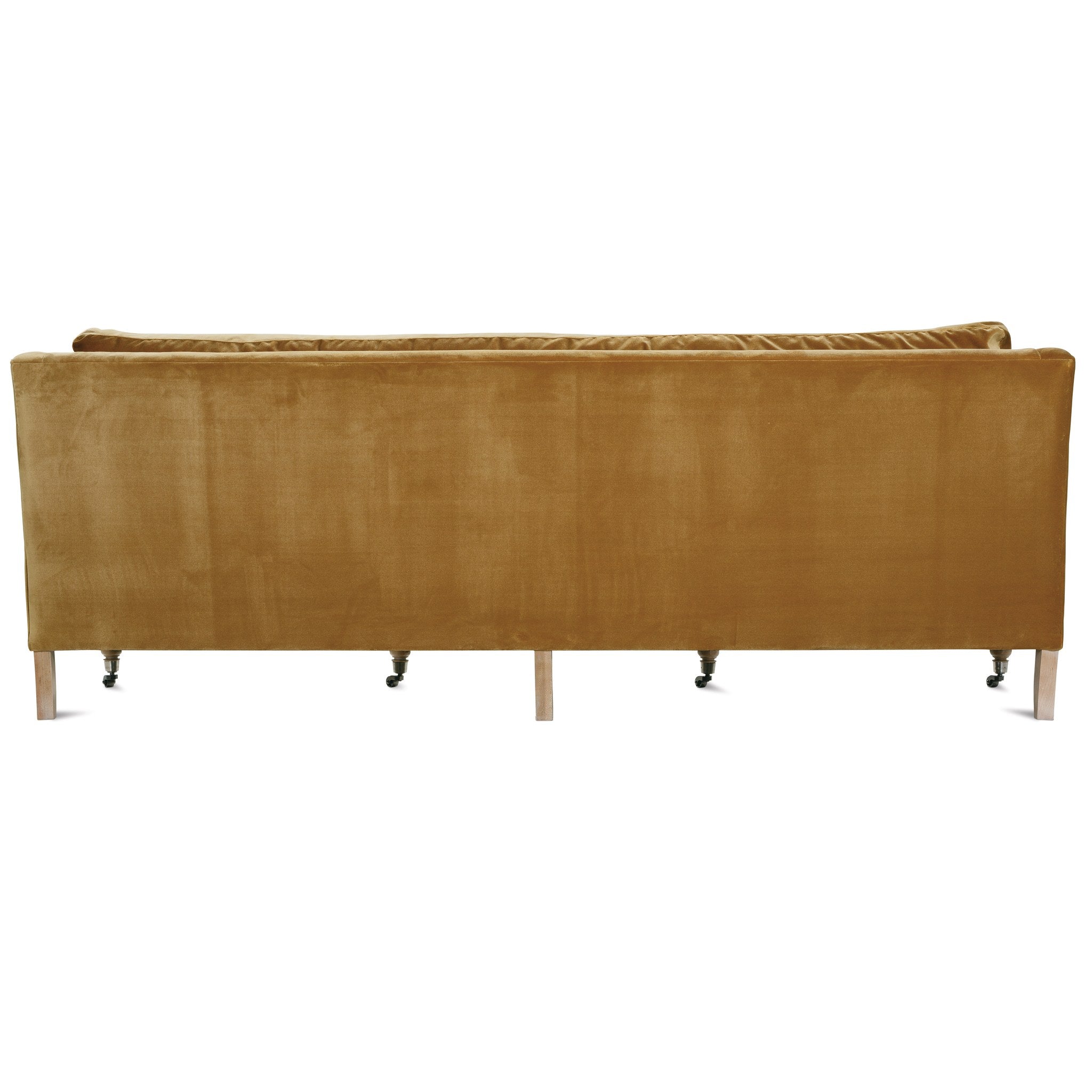 Rowe Furniture Madeline Sofa — 90" — Antiqued Amber Velvet