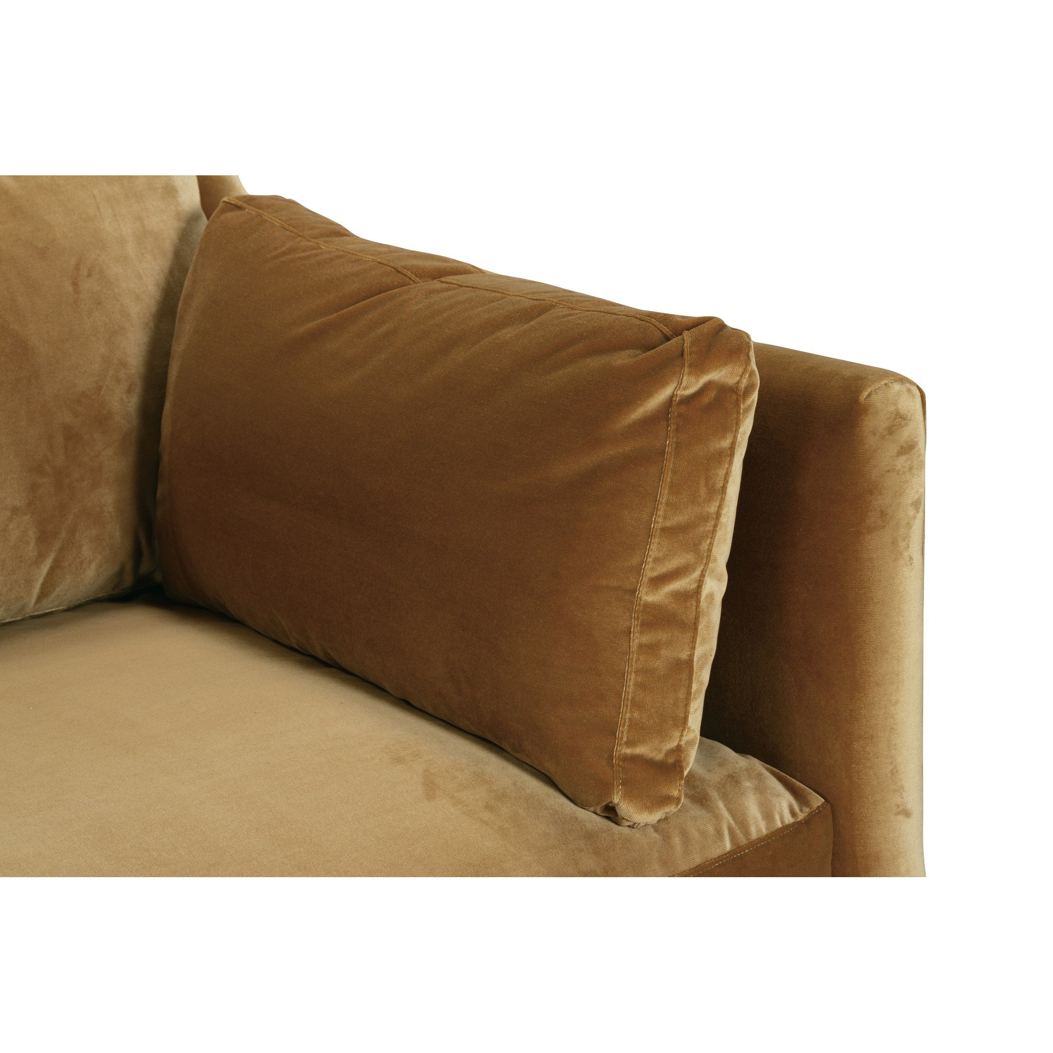 Rowe Furniture Madeline Sofa — 90" — Antiqued Amber Velvet