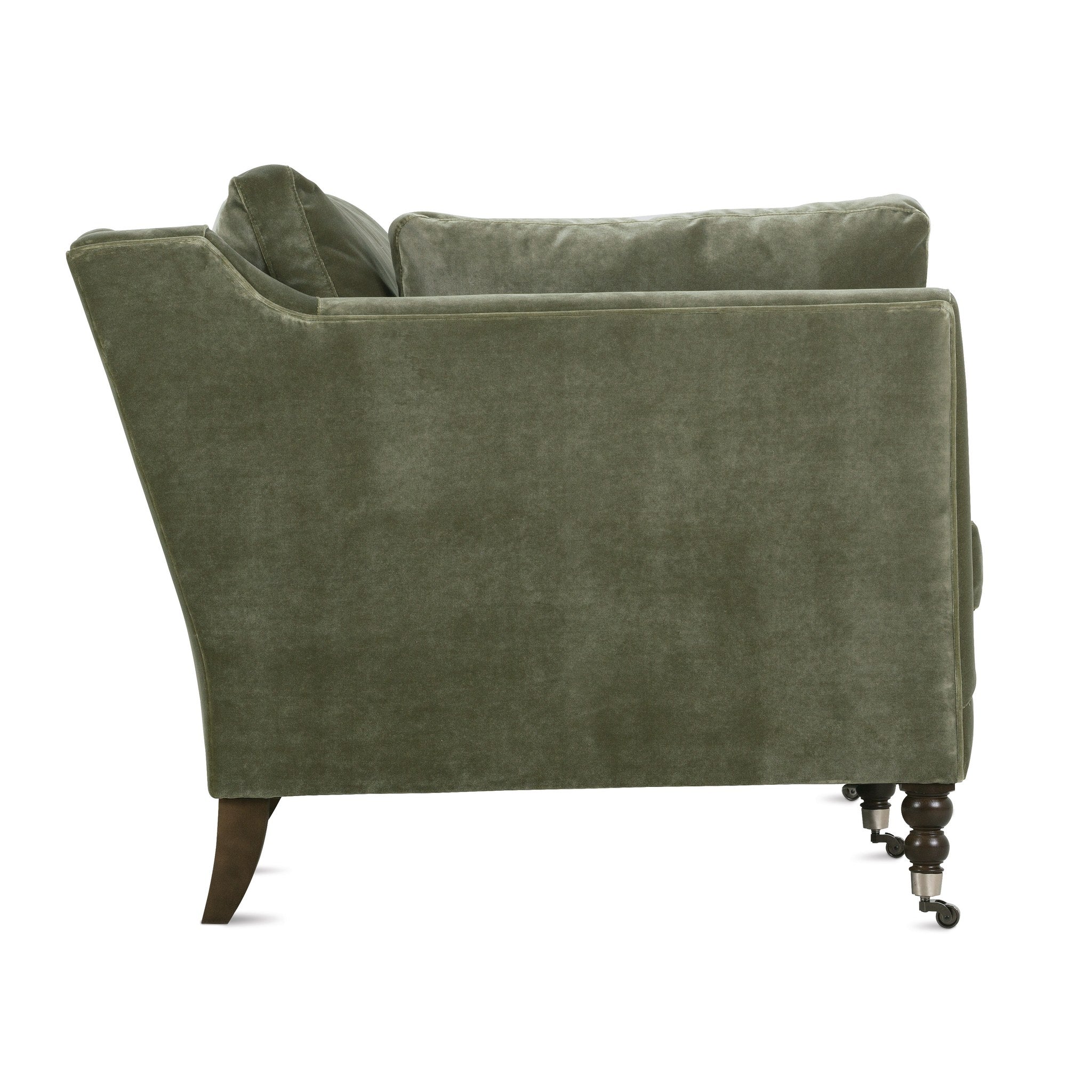 Rowe Furniture Madeline Sofa — 90" — Antiqued Moss Velvet