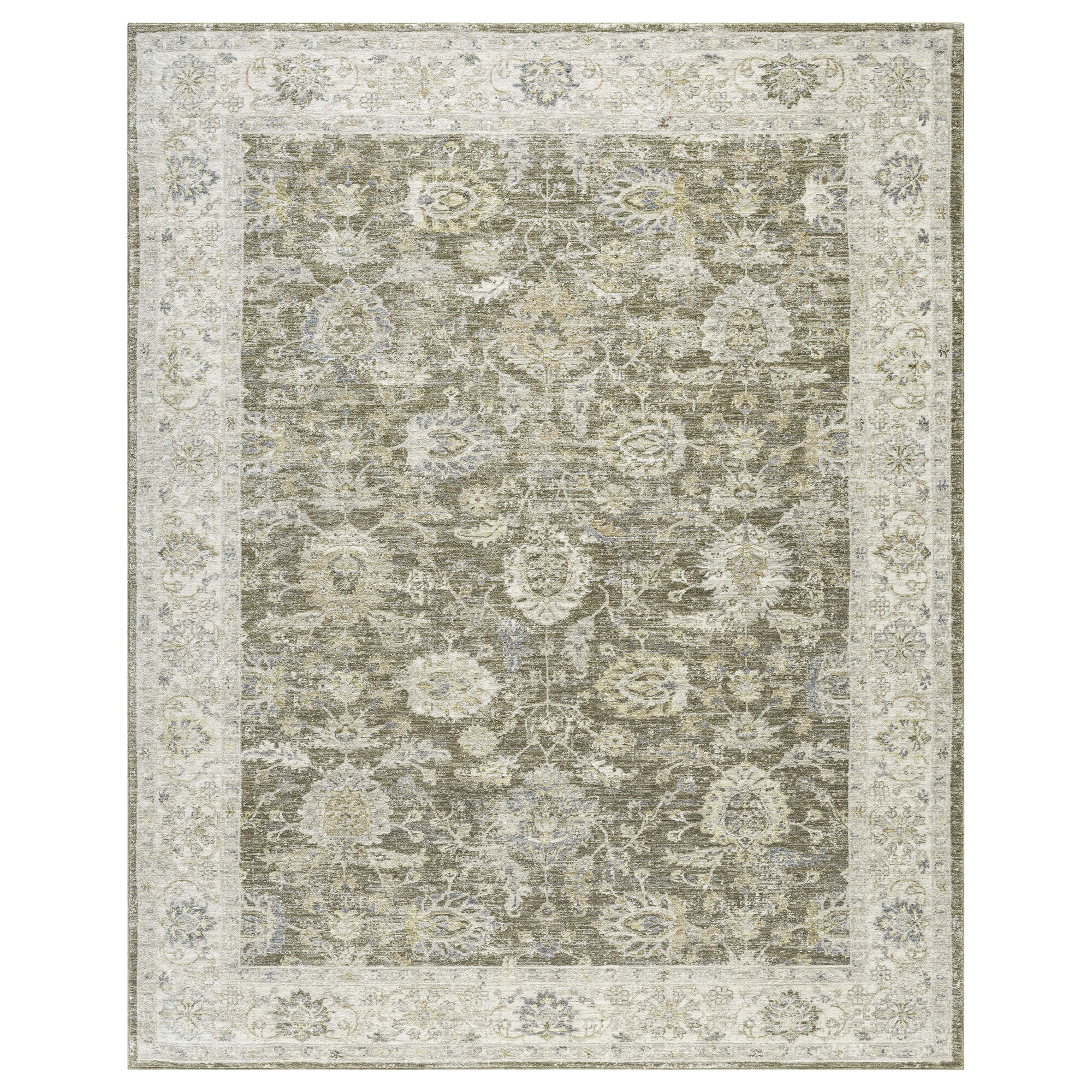 LR Home Miranda Rug — Green / Ivory