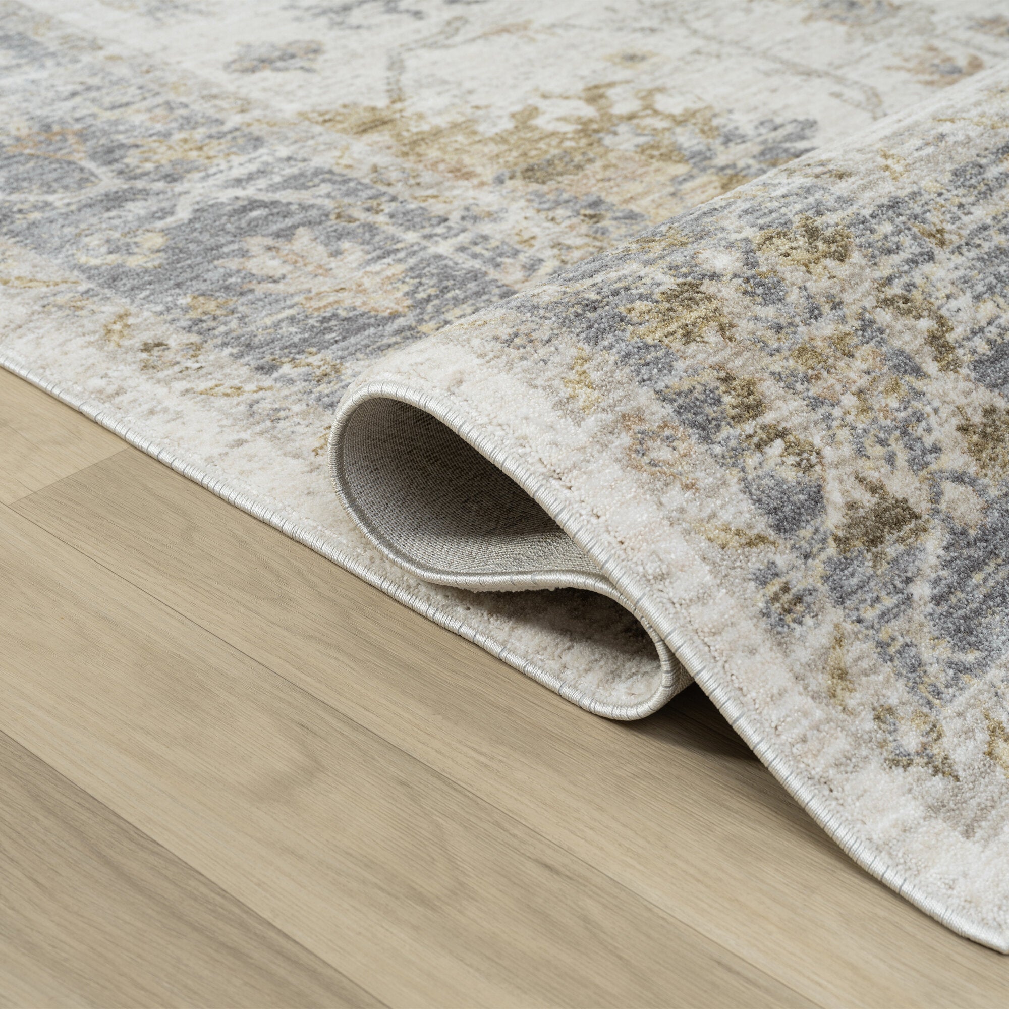 LR Home Miranda Rug — Ivory Blue