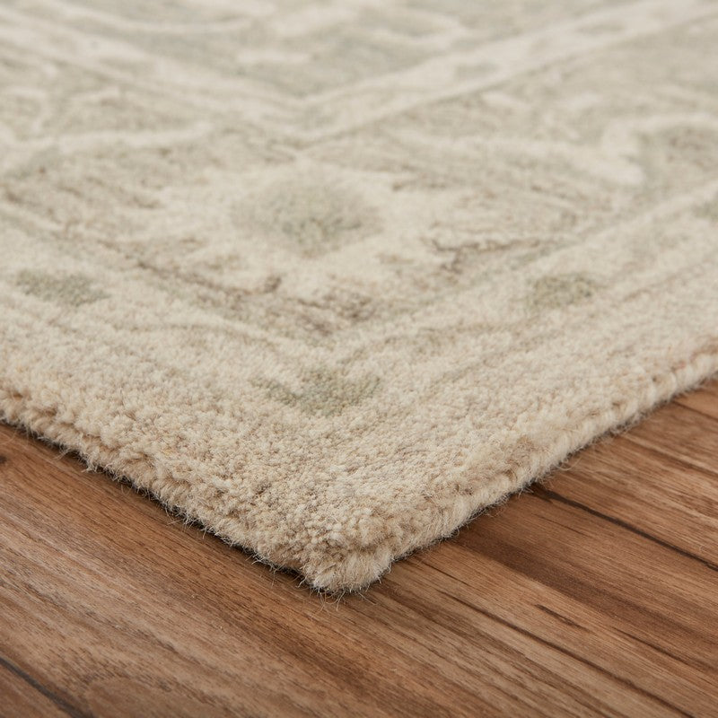 LR Home Modern Traditions Rug — Sea Green / Gray