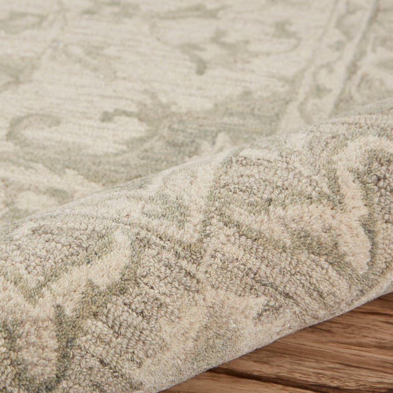 LR Home Modern Traditions Rug — Sea Green / Gray