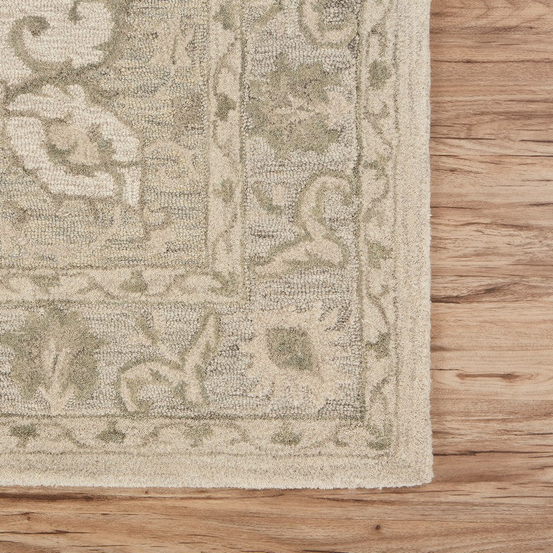 LR Home Modern Traditions Rug — Sea Green / Gray