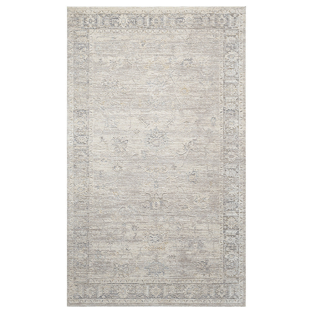 LR Home Monaco Rug — Beige/Stone Blue