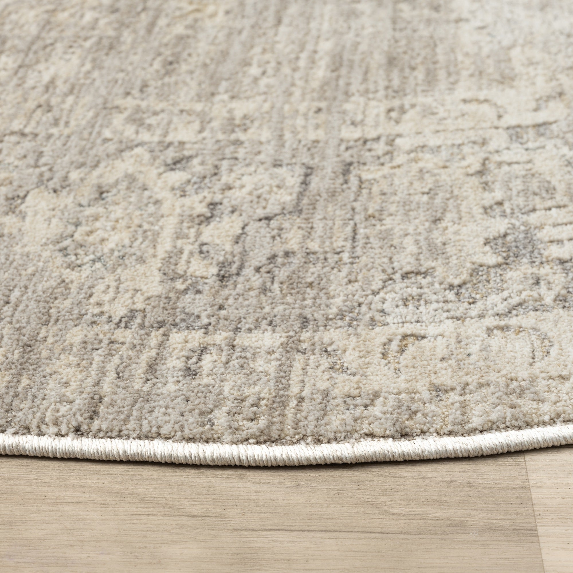 LR Home Monaco Rug — Beige/Stone Blue