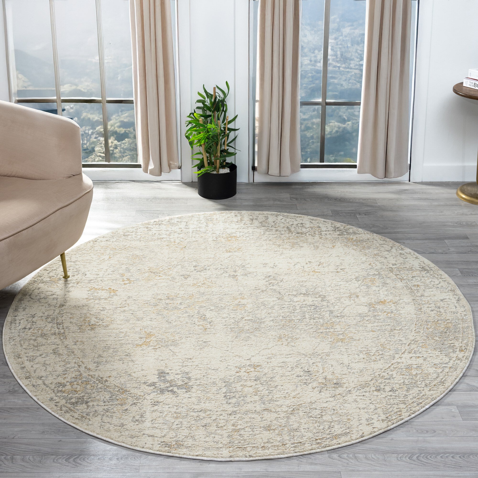 LR Home Monaco Rug — Ivory / Beige