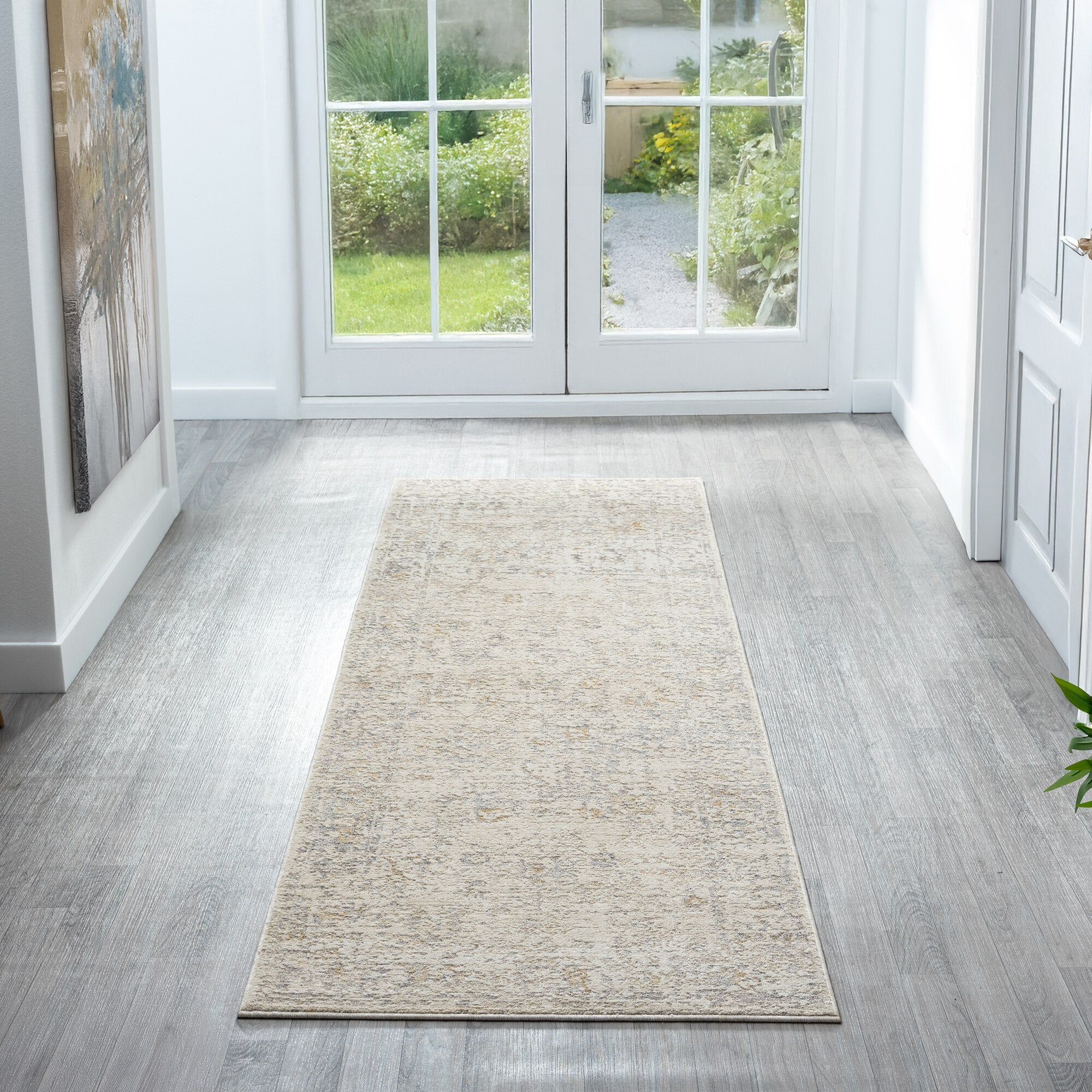 LR Home Monaco Rug — Ivory / Beige