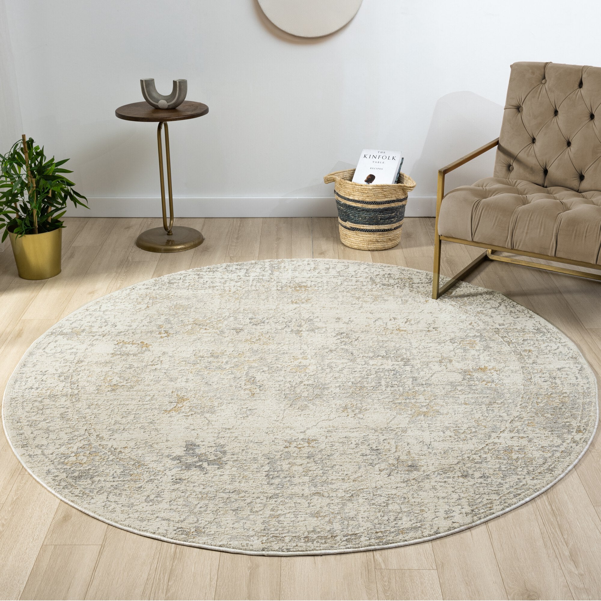 LR Home Monaco Rug — Ivory / Beige