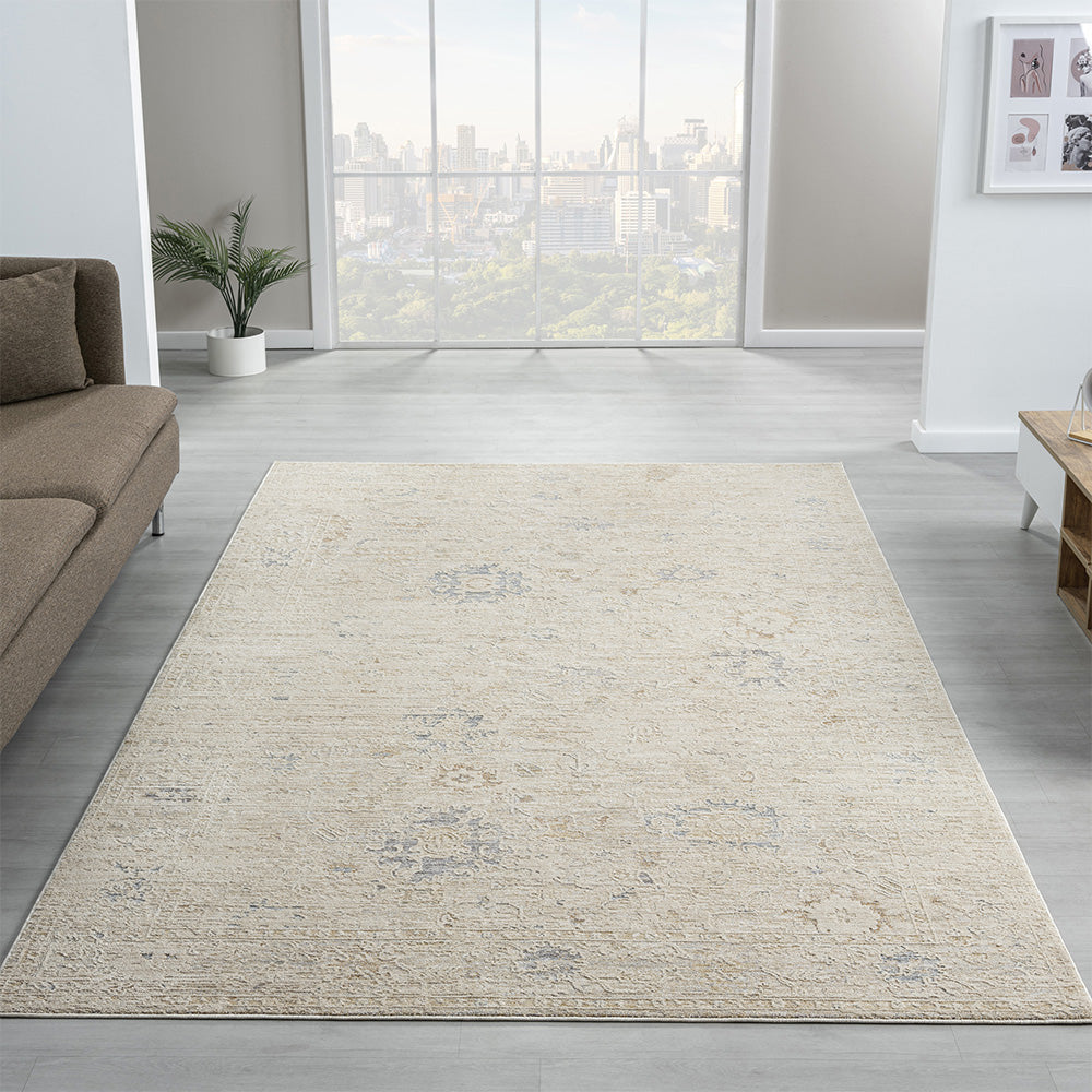 LR Home Monaco Rug — Beige / Ivory