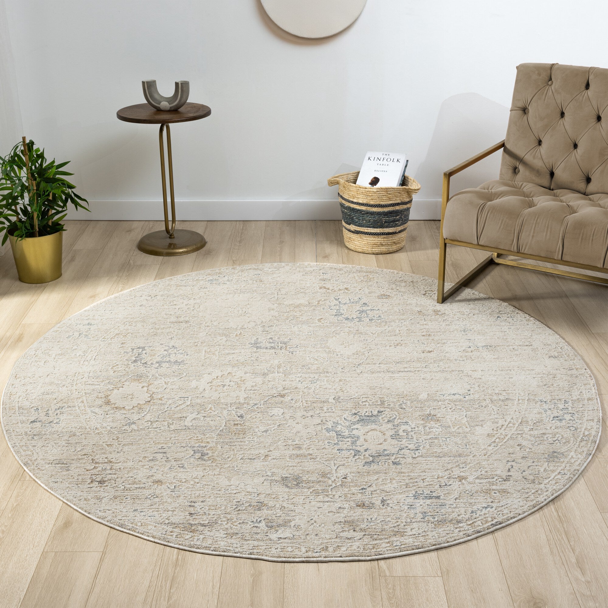 LR Home Monaco Rug — Beige / Ivory