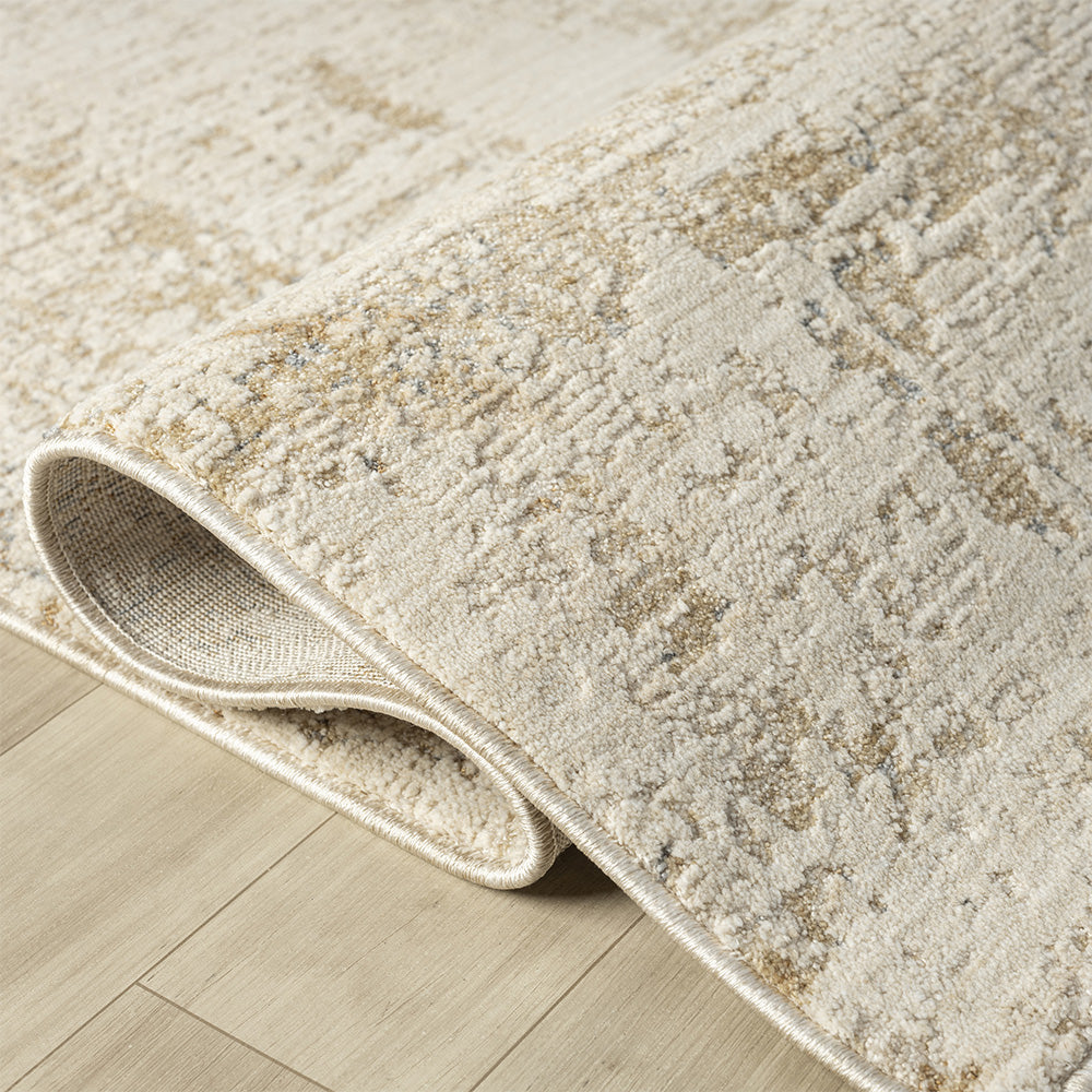 LR Home Monaco Rug — Beige/Stone Blue