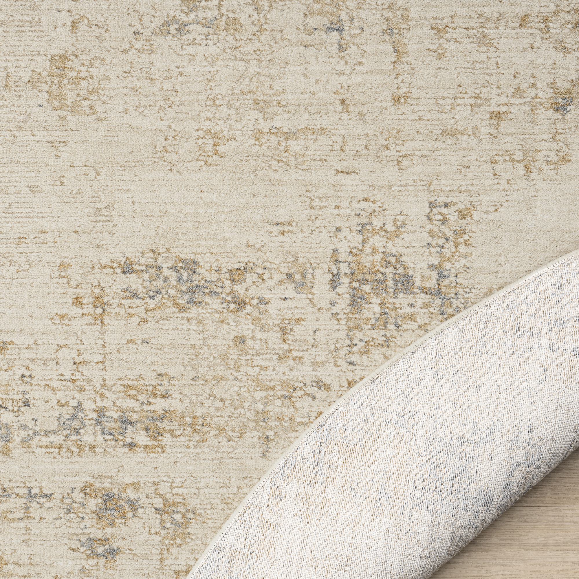 LR Home Monaco Rug — Beige/Stone Blue