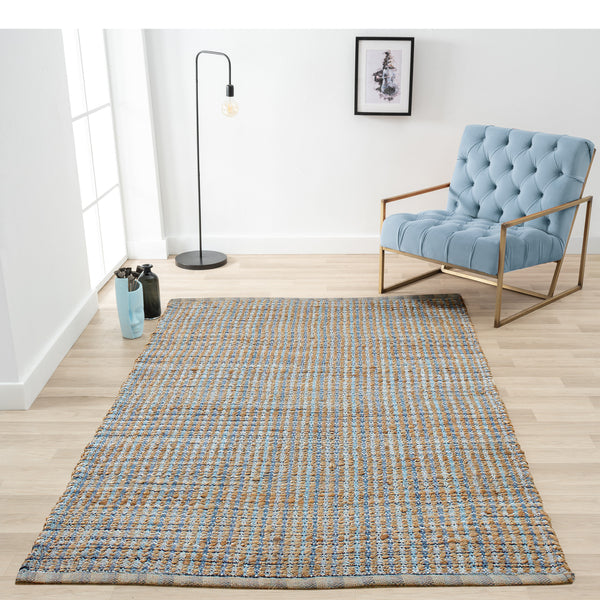 LR Home Naturals Rug — Navy