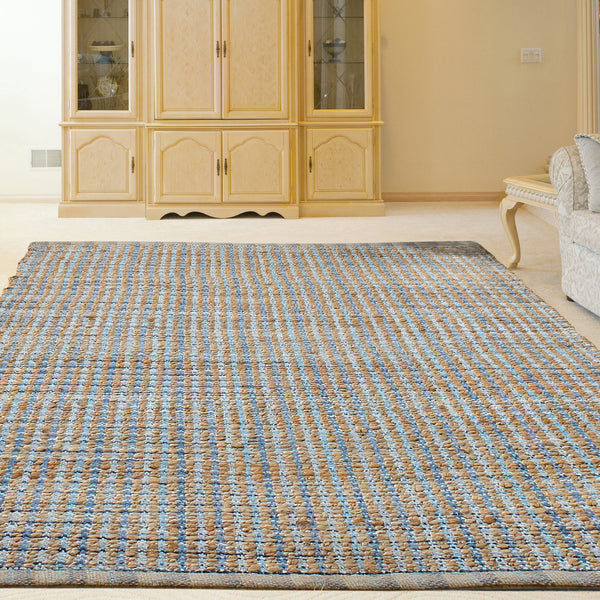 LR Home Naturals Rug — Navy