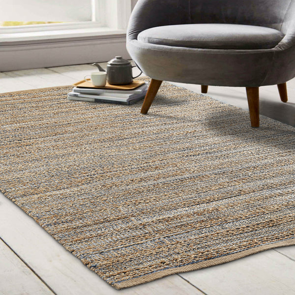 LR Home Naturals Rug — Navy