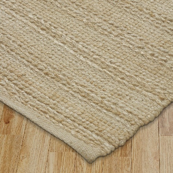 LR Home Naturals Rug — Bleach / Ivory