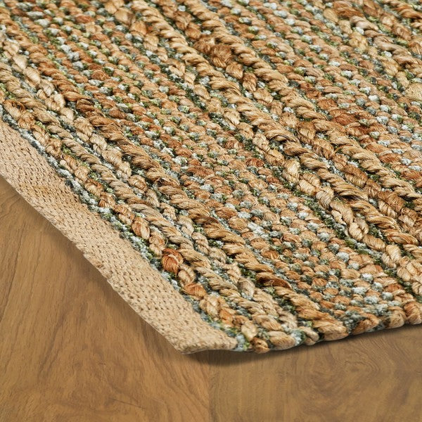 LR Home Naturals Rug — Smoke Green