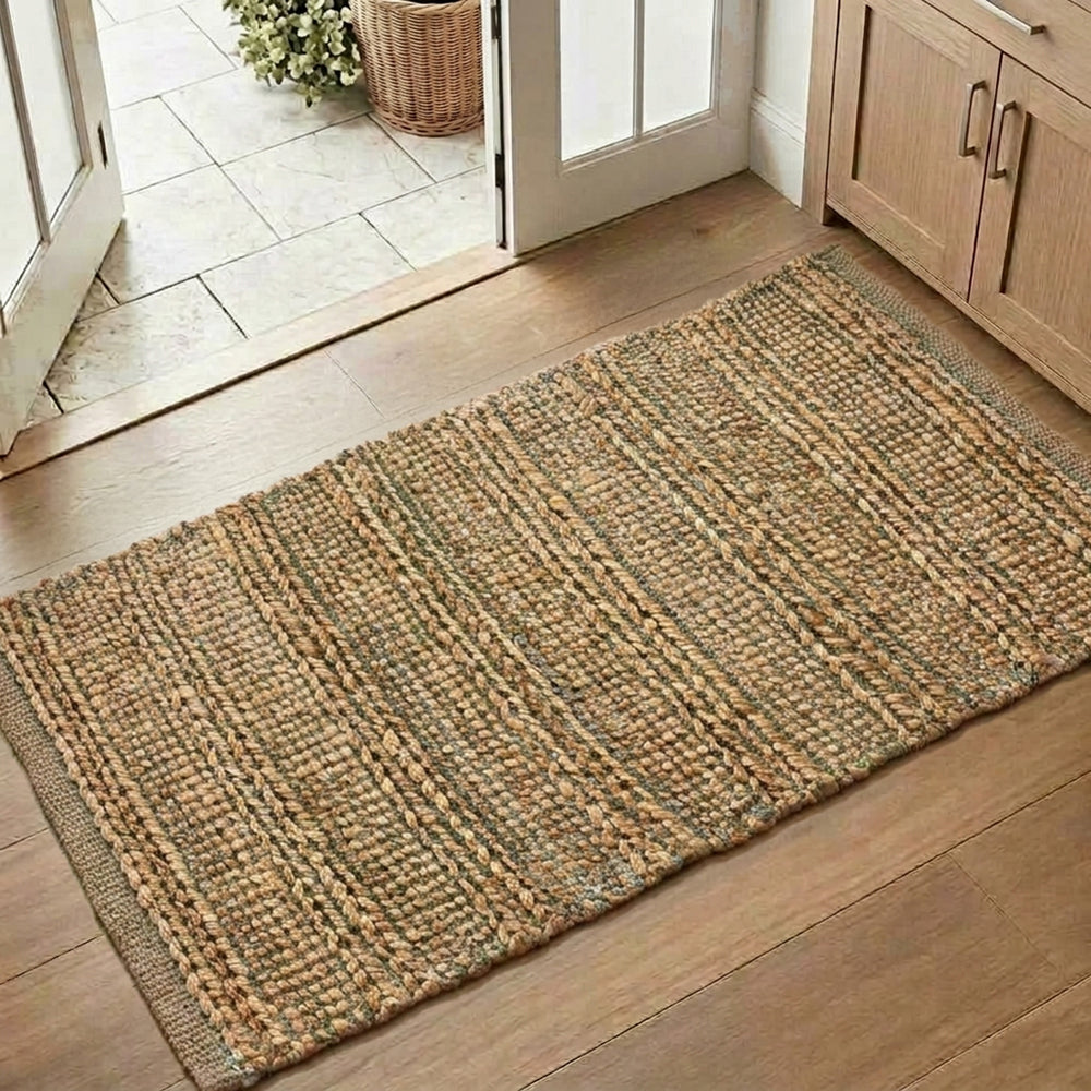 LR Home Naturals Rug — Smoke Green