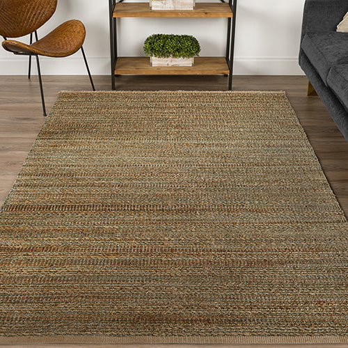 LR Home Naturals Rug — Smoke Green