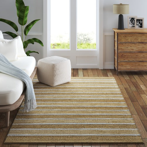 LR Home Naturals Rug — Spa Blue