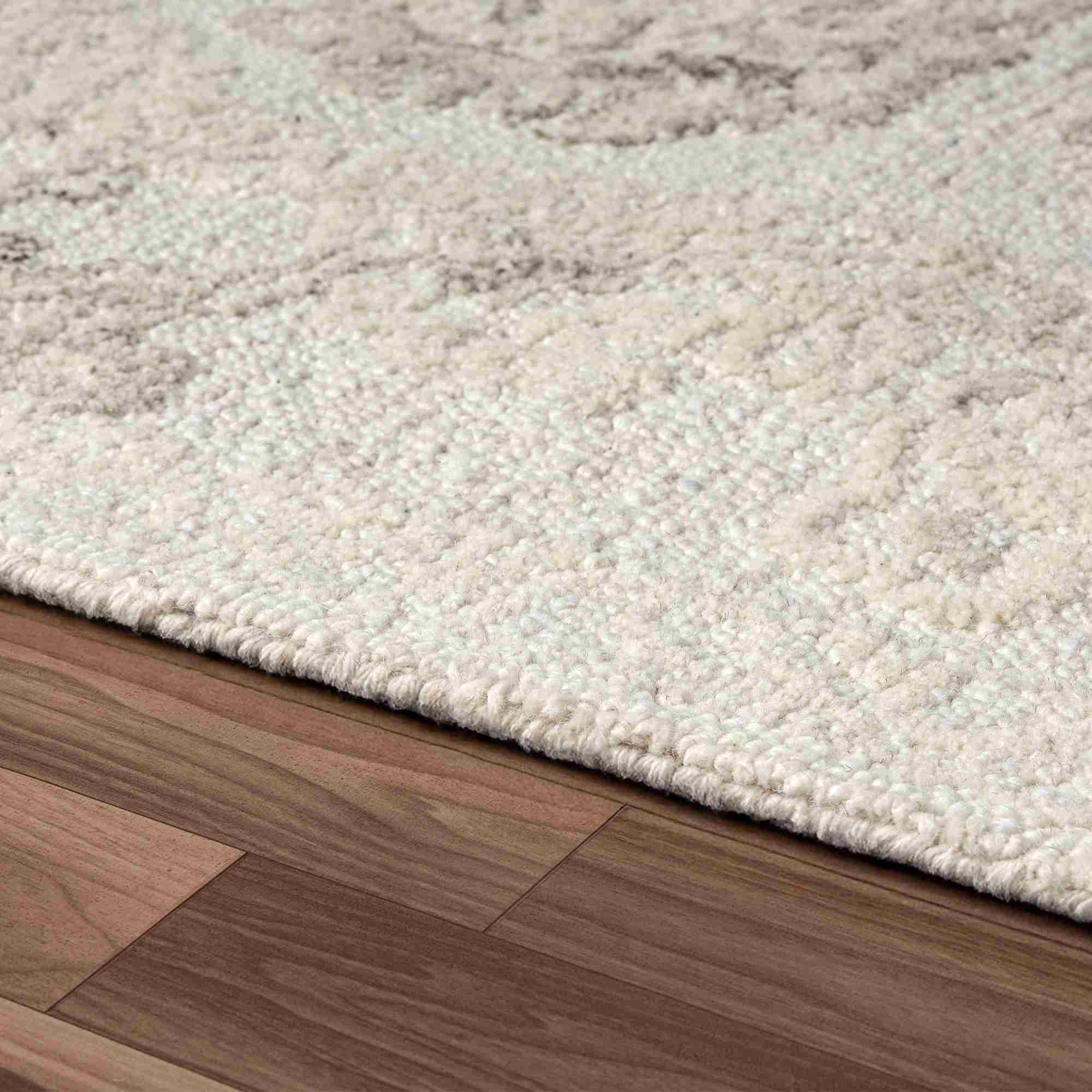 LR Home Nuvia Rug — Ivory / Beige