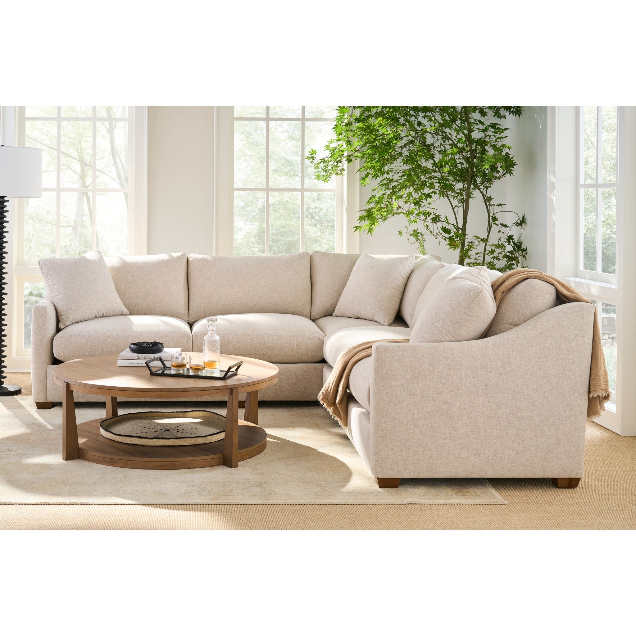 Rowe Furniture Bradford 2-Piece Sectional - Straw — Straw