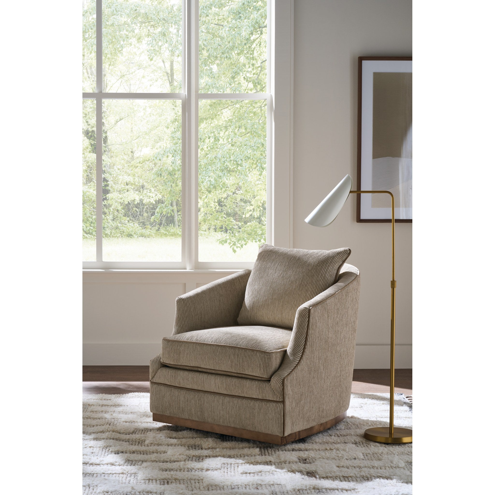 Rowe Furniture Emmerson Swivel Chair — Straw