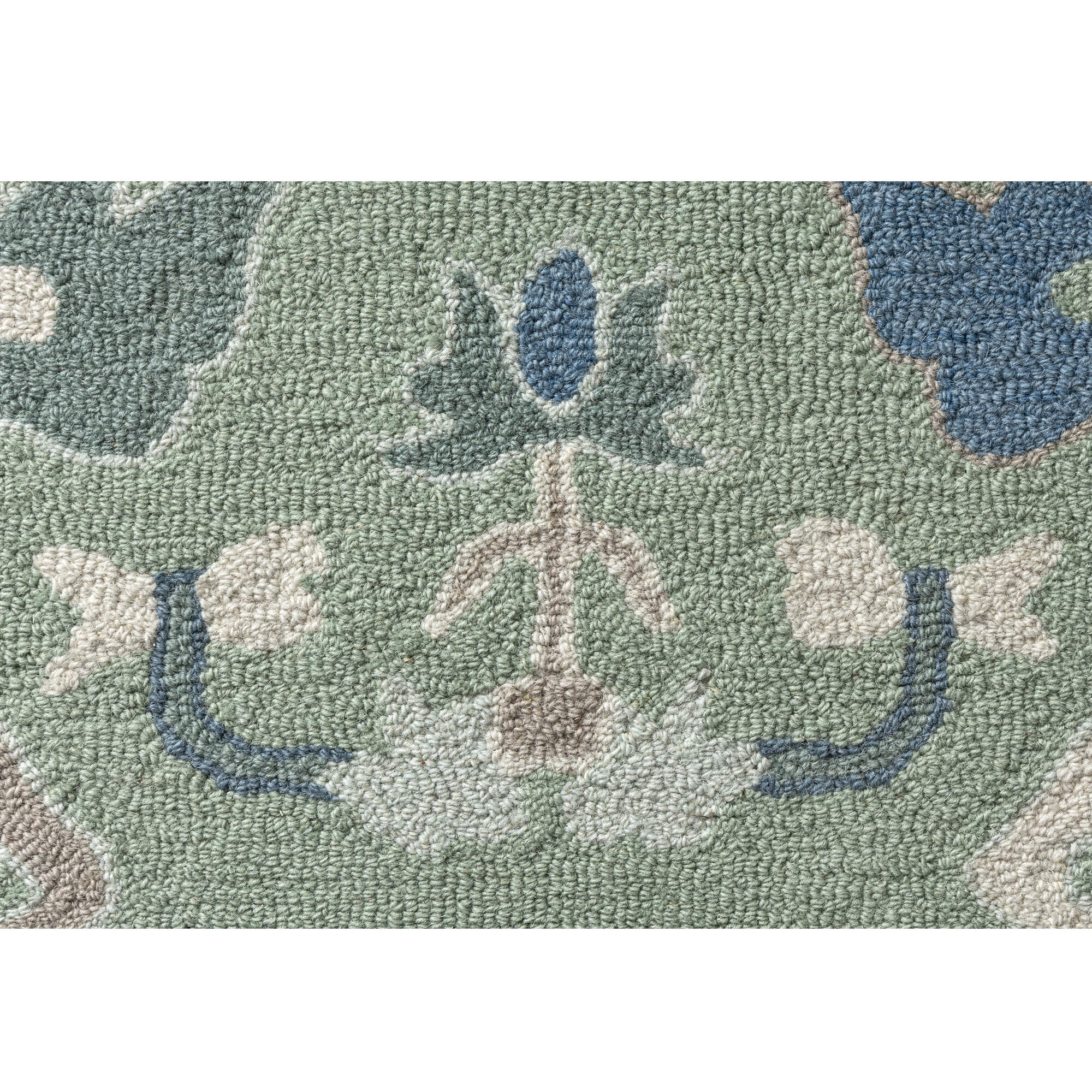 LR Home Pallor Rug — Green / Cream