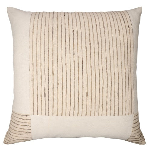 LR Home Linen & Silk Pillow — Natural / Ivory