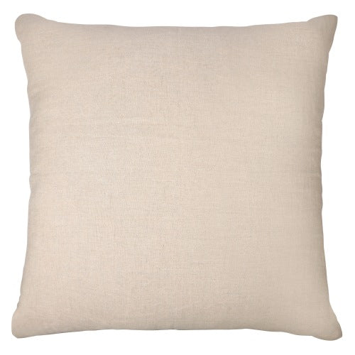 LR Home Linen & Silk Pillow — Natural / Ivory