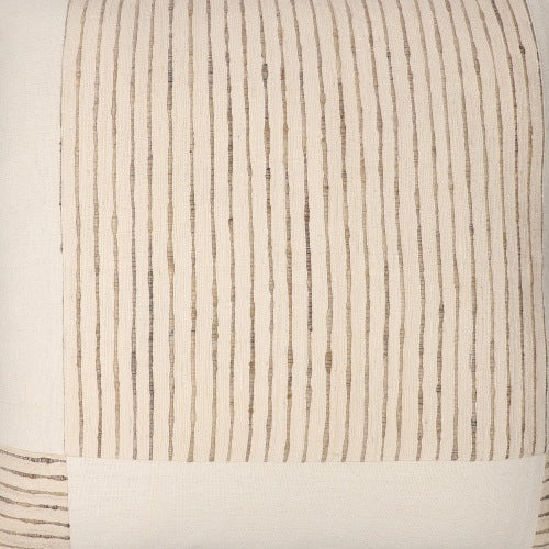 LR Home Linen & Silk Pillow — Natural / Ivory