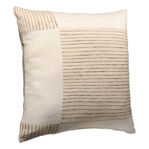 LR Home Linen & Silk Pillow — Natural / Ivory