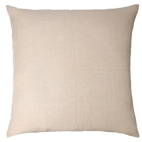 LR Home Linen & Silk Pillow — NATURAL/CREAM