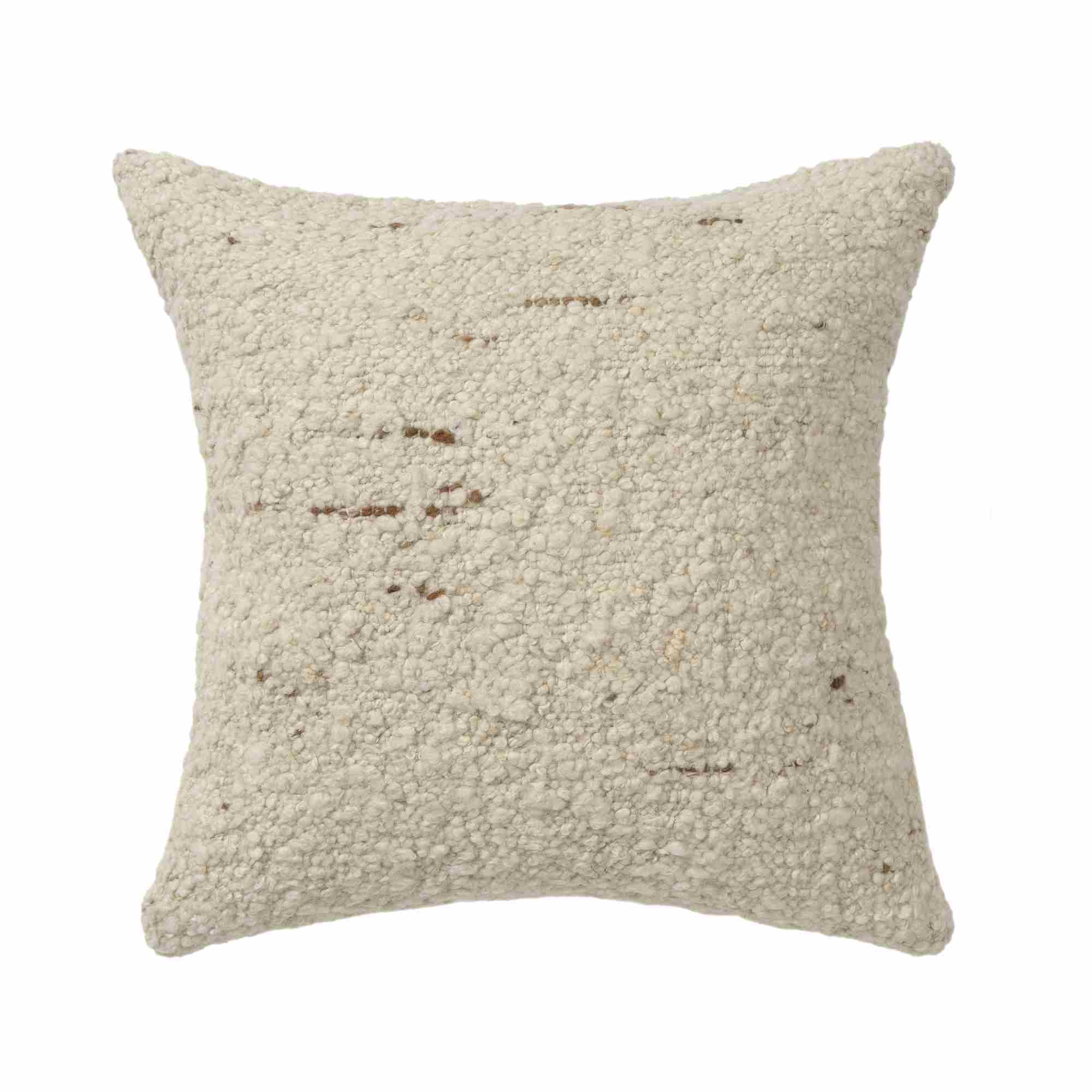 LR Home Serra Pillow — Ivory / Beige