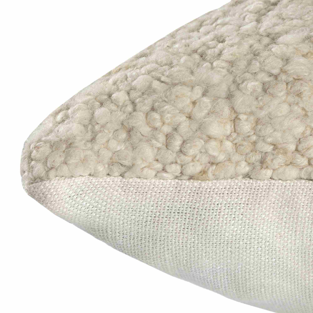 LR Home Serra Pillow — Ivory / Beige