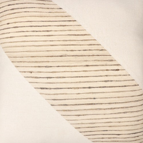 LR Home Linen & Silk Pillow — Natural / Ivory