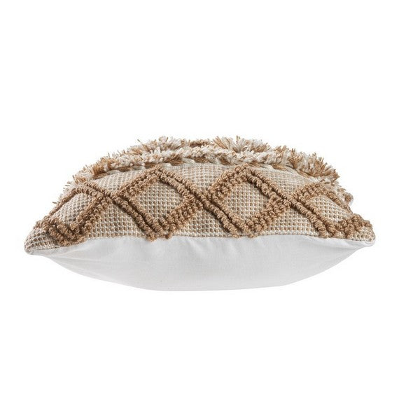 LR Home Homestead Pillow — Beige / White