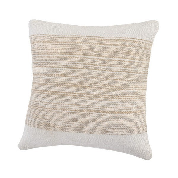LR Home Reed Pillow — Natural / White