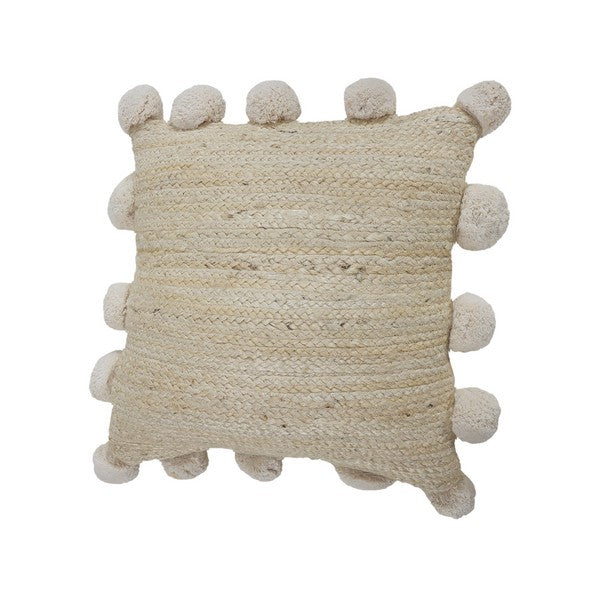 LR Home Pompadour Pillow — Natural