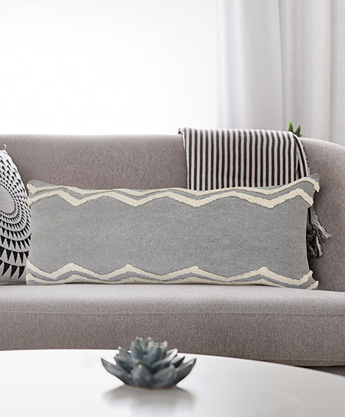 LR Home Rory Pillow — Frost / Gray