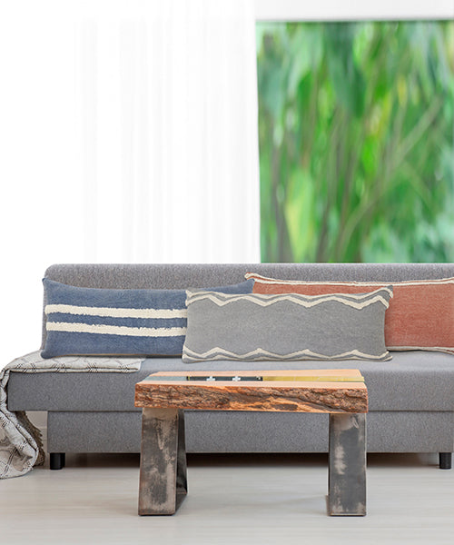 LR Home Rory Pillow — Frost / Gray