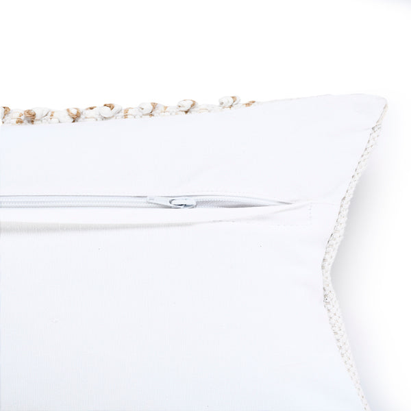 LR Home Reed Pillow — White / Natural (07734)