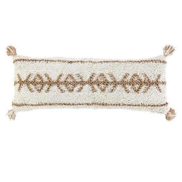 LR Home Reed Pillow — White / Natural (07739)