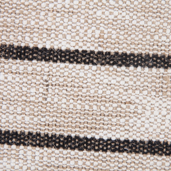 LR Home Pompadour Pillow — Natural / Black